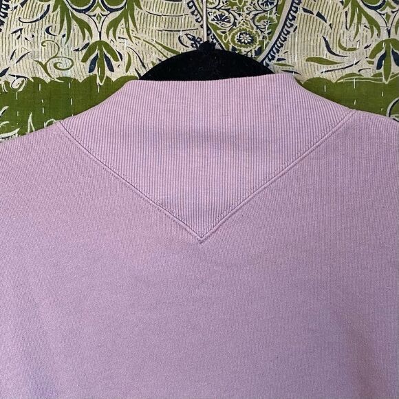 ALO Yoga Lilac Freestyle Fleece Mock Neck Sweatshirt Size Medium - Picture 11 of 16